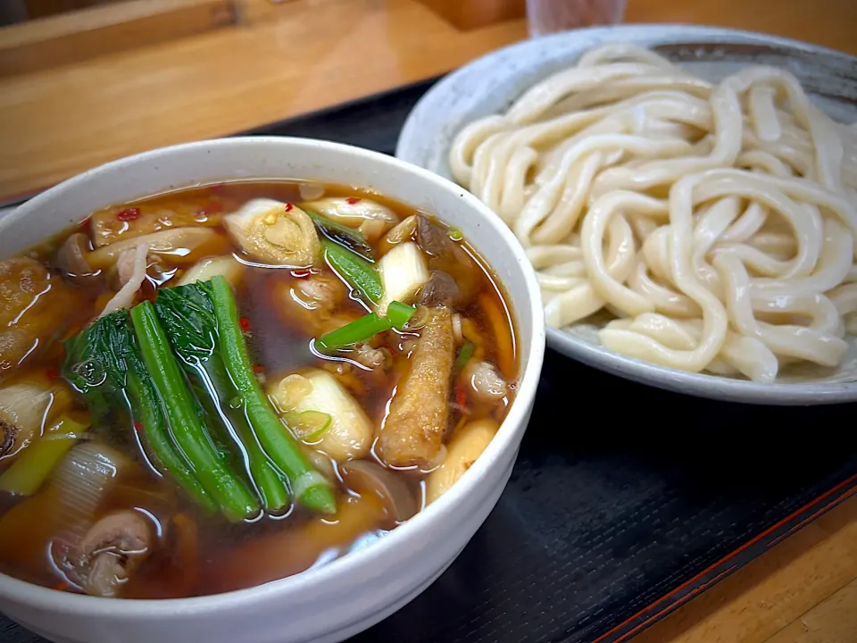 ピリ辛肉汁うどん@手打ちうどん永井|えみりんさん