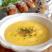 つぶみそで味変✨ヴィシソワーズ