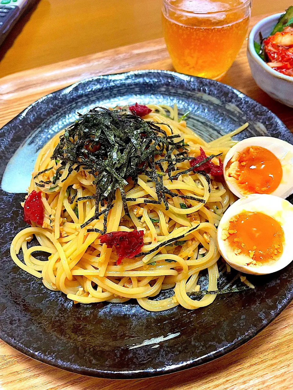 Snapdishの料理写真:梅しそパスタ|akemi☆さん