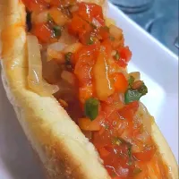 Snapdishの料理写真:hotdogs|lucecita Sánchezさん