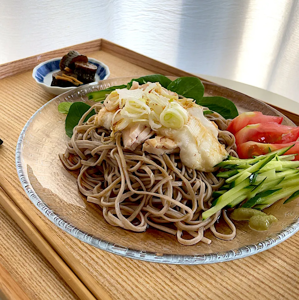 蒸し鶏のとろろ蕎麦|pontalさん