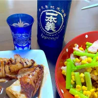 Snapdishの料理写真:大好きな酒と夏のおつまみ|えーちゃんさん