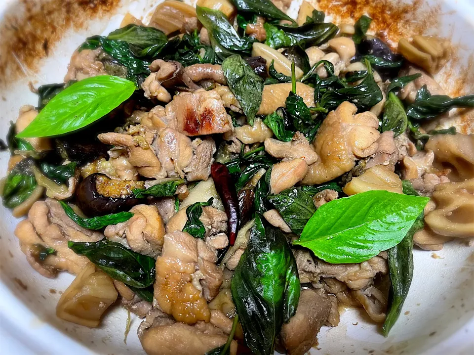 かおるさんの料理 かおるさんの料理 三杯鷄　なす入り（鶏とバジルの煮込み＋ナス）🇹🇼|ちゃっぴ〜さん