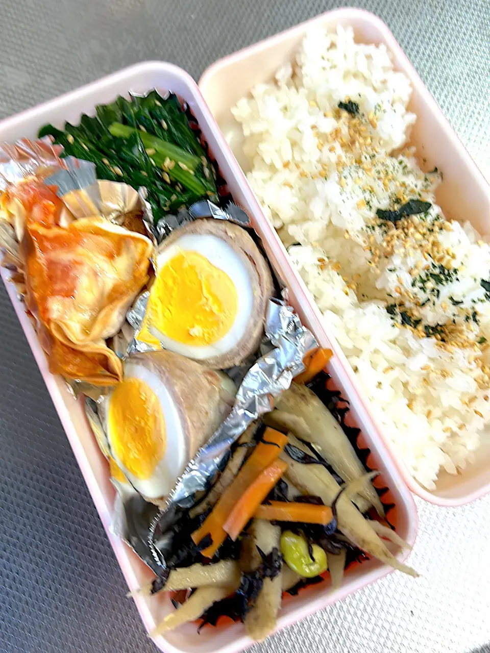 Snapdishの料理写真:肉巻き弁当|ぱんださん