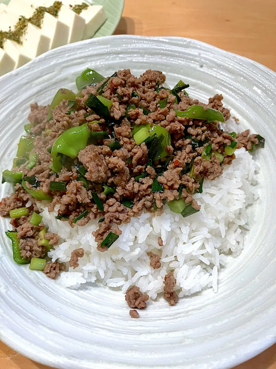 ジャスミンライスでひき肉ご飯|ふくながさん