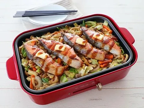 Snapdishの料理・レシピ写真:鮭のYummy!ちゃんちゃん焼き風｜いろいろ進化してます〜今どきのちゃんちゃん焼き♪