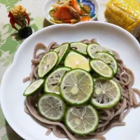 アルティッチョさんの料理 すだち蕎麦|つぼのりさん