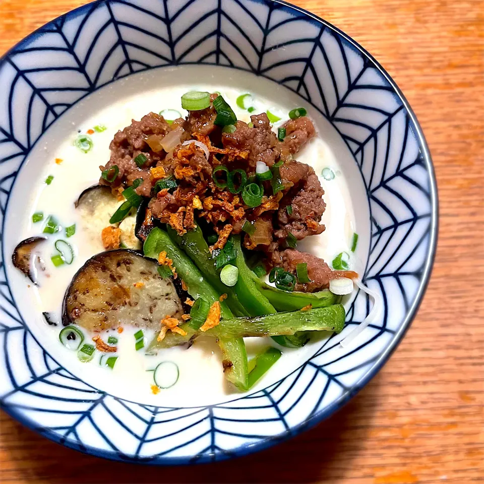 冷やしピーナッツ担々そうめん|ふうりんさん