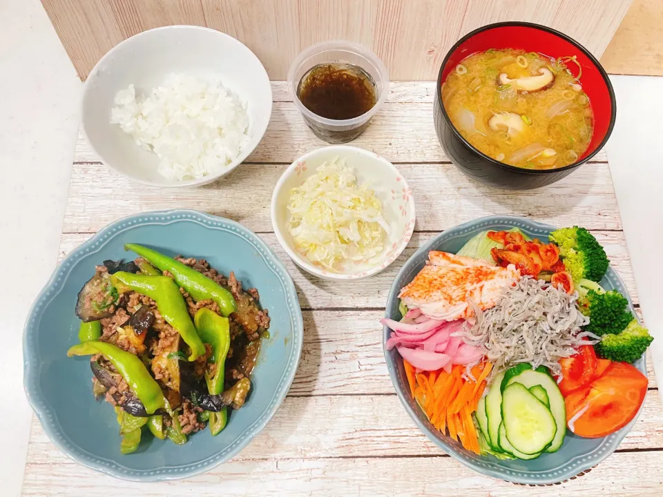 ひき肉と茄子とピーマンの味噌炒め|chou  chouさん