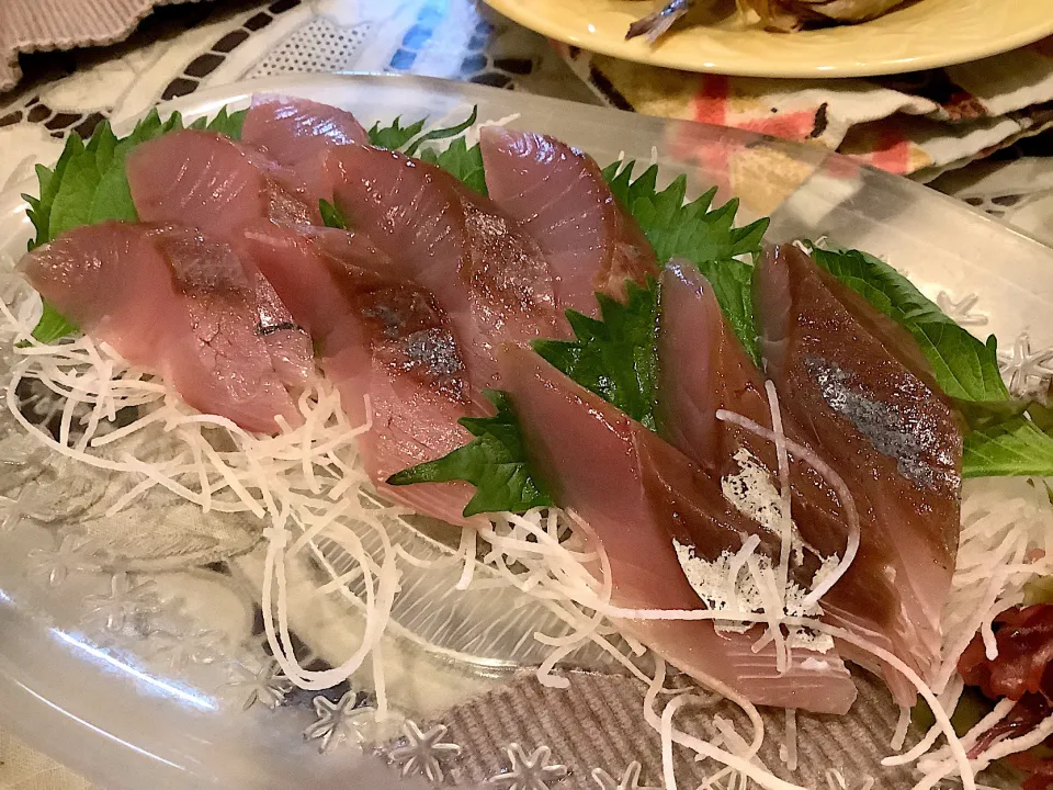 イナダのお刺身🐟😋|アライさんさん