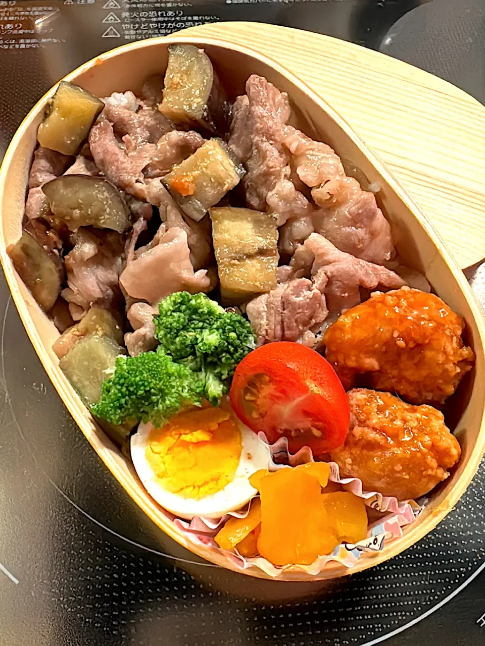 豚肉とナスの味噌炒め丼弁当|ぽんさん