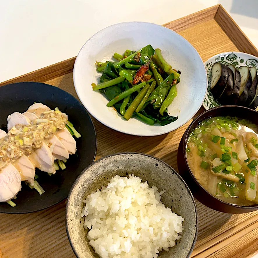 Snapdishの料理写真:棒棒鶏定食|pontalさん