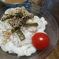 Snapdishの料理写真:さっぱり夏のつけ麺風|macchinaさん