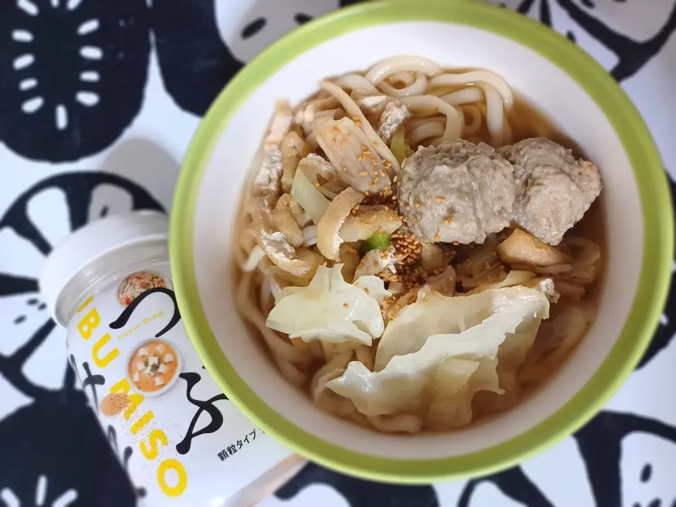 煮物の汁リメイク🎵なうどん☺️|ぽんすけさん