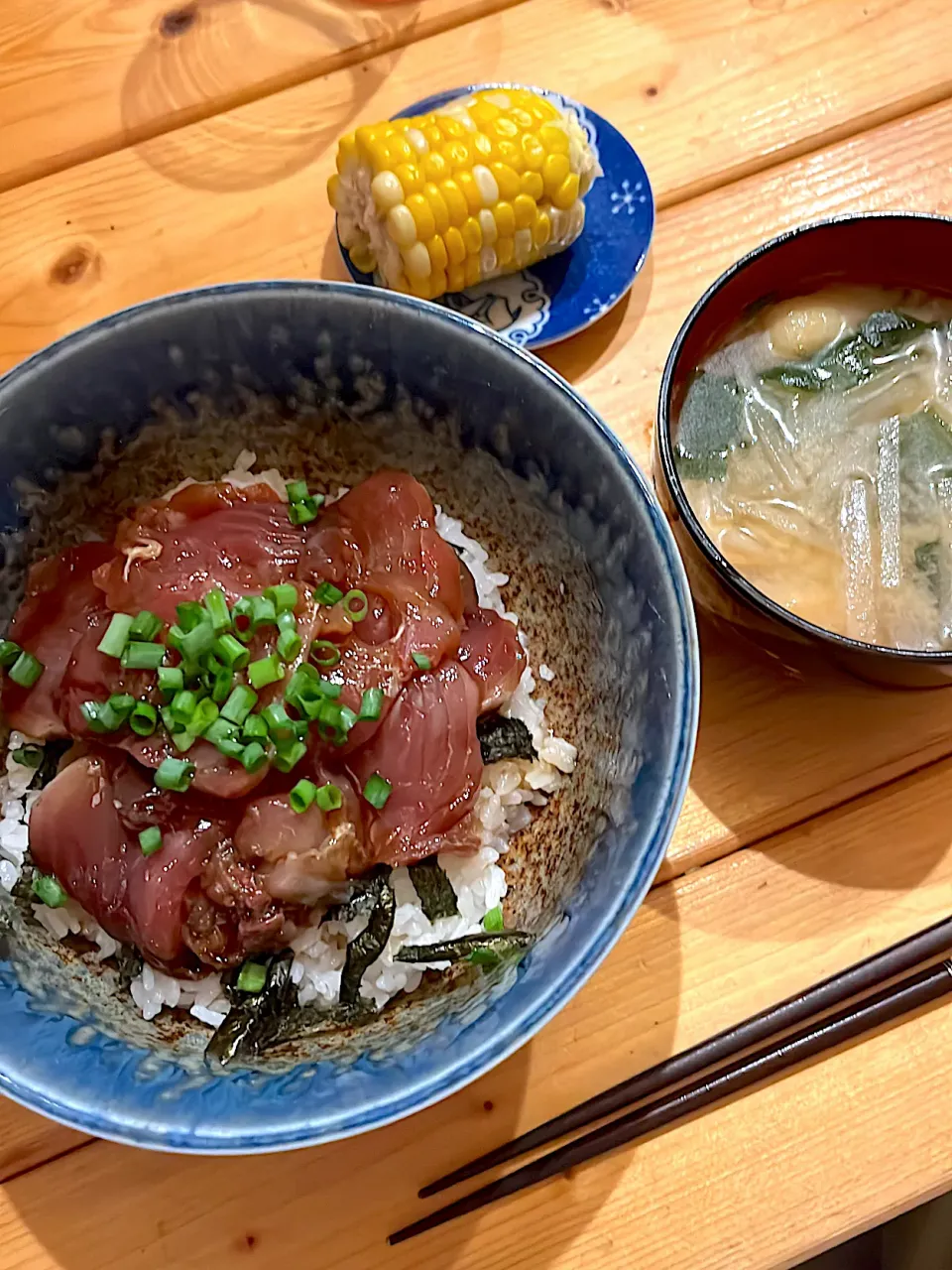 かつおの漬け丼|ぺろたんさん