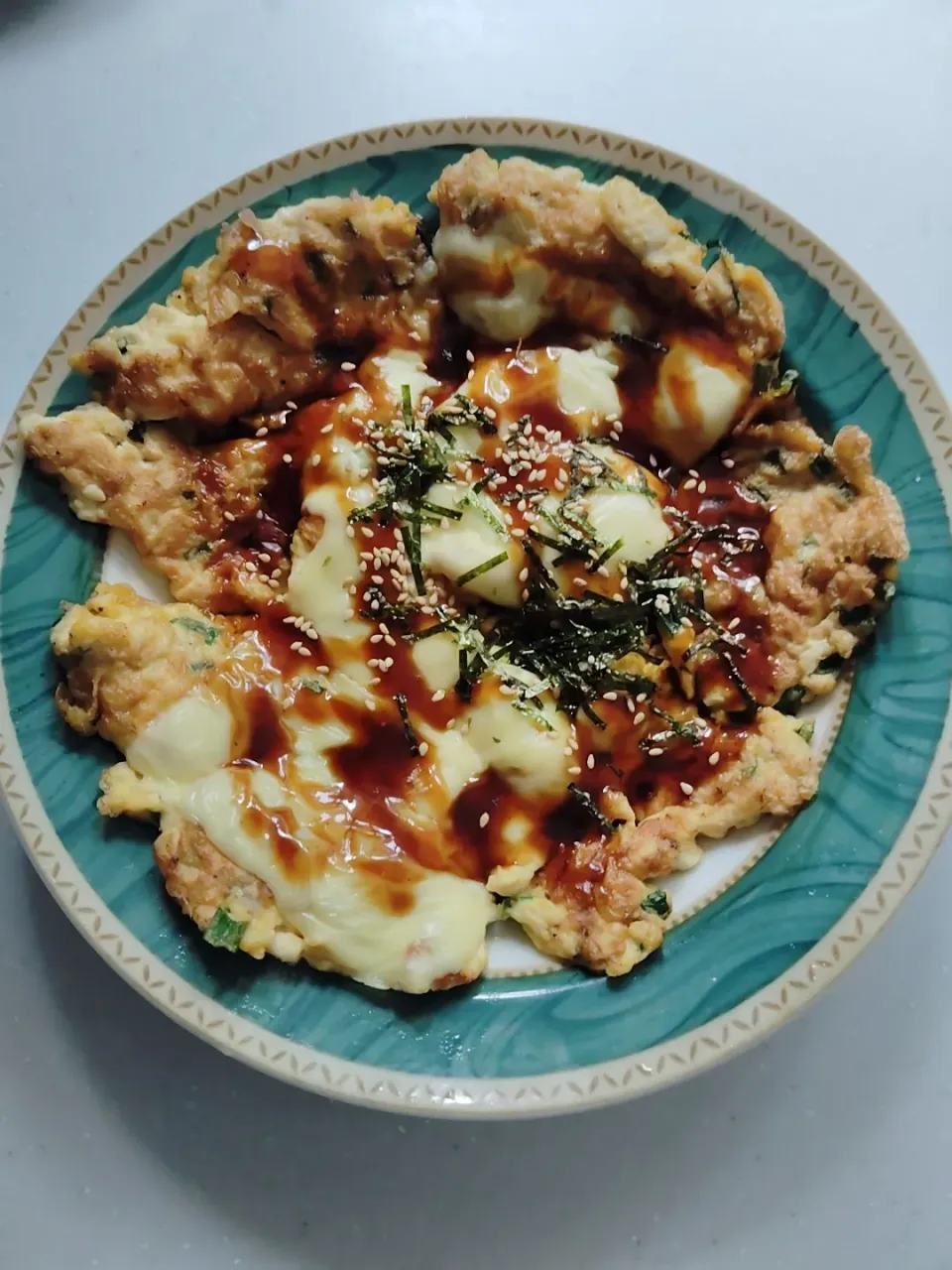 Snapdishの料理写真:豆腐と卵のお好み焼き|由紀子さん