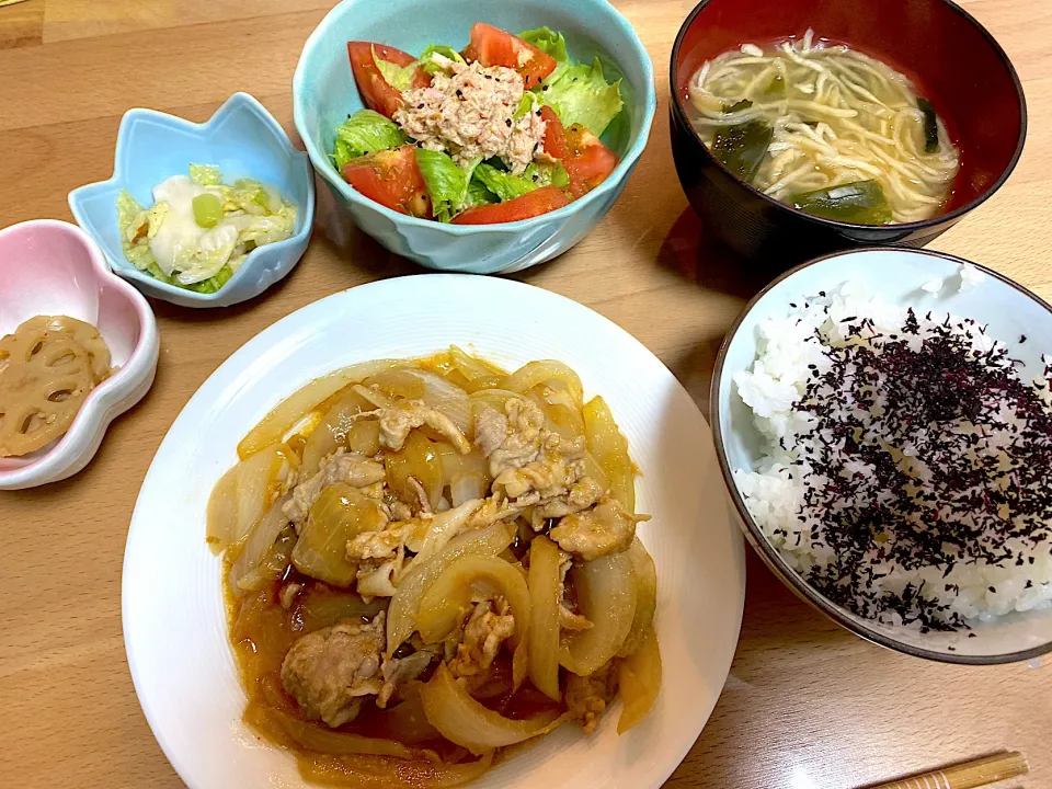 生姜焼き定食🍚|かおちゃんさん