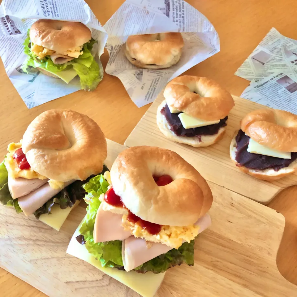 ベーグルサンド弁当|gentle___moonさん