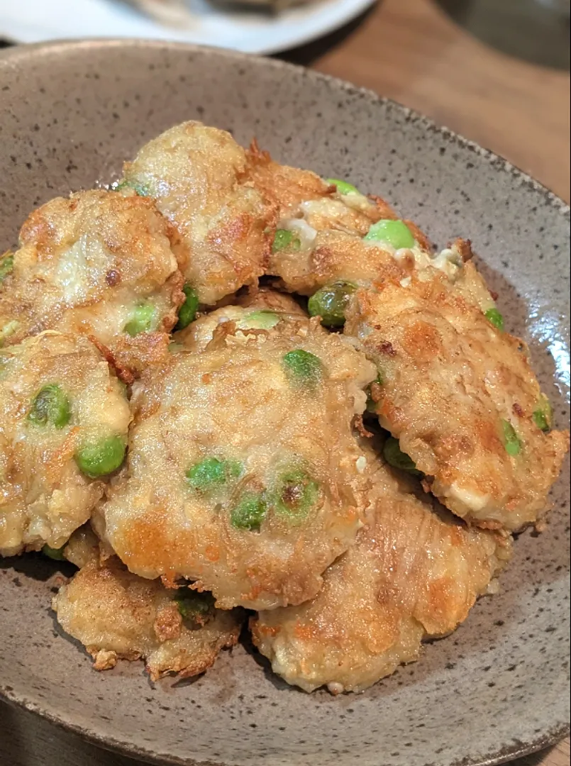 えのきと豆腐のふわもち焼き|あぼちさん