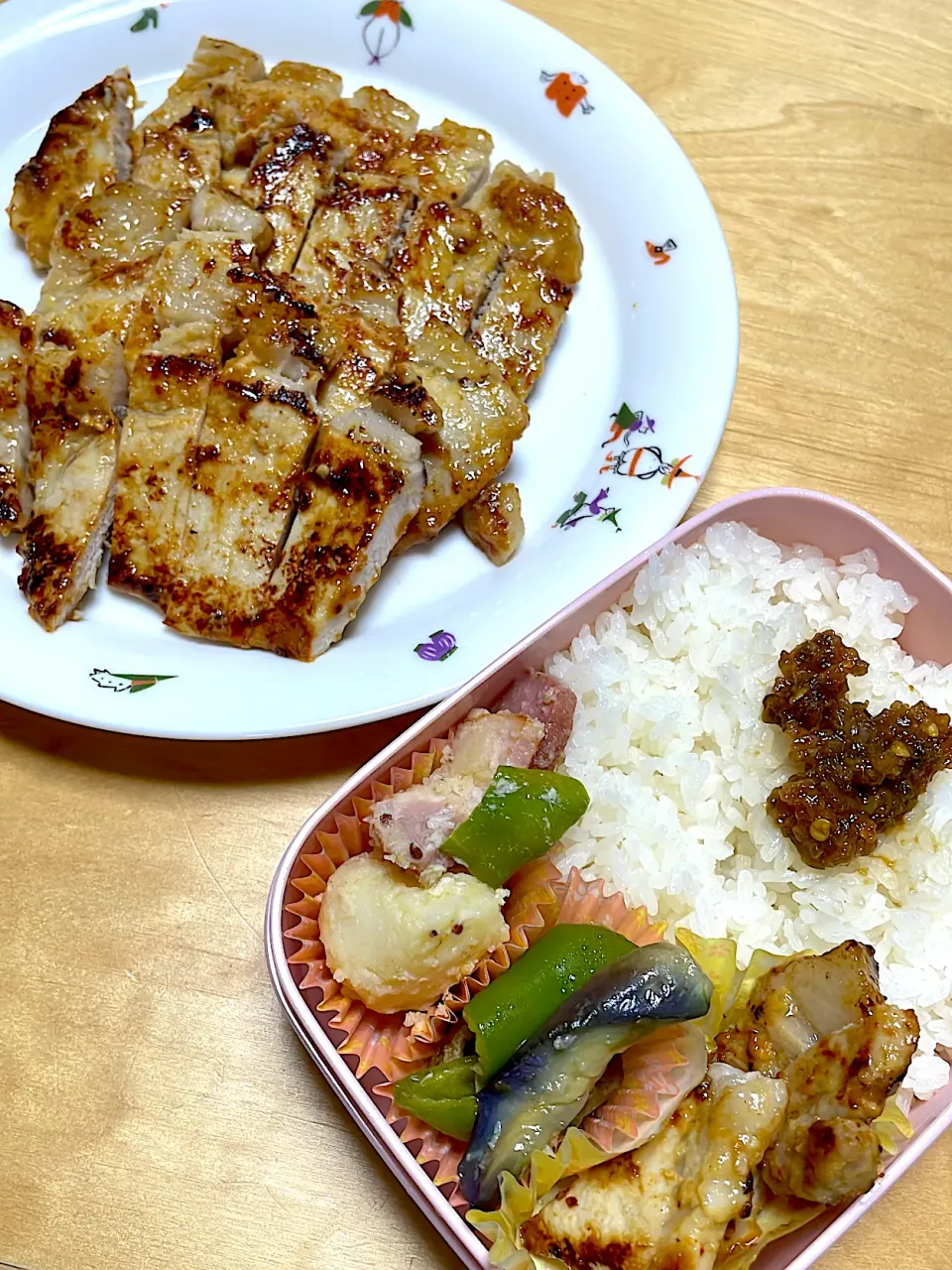 豚肉西京焼きと夜勤の弁当|abekoさん