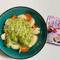 Snapdishの料理写真:梅昆布茶の冷製うどん|yurikaさん