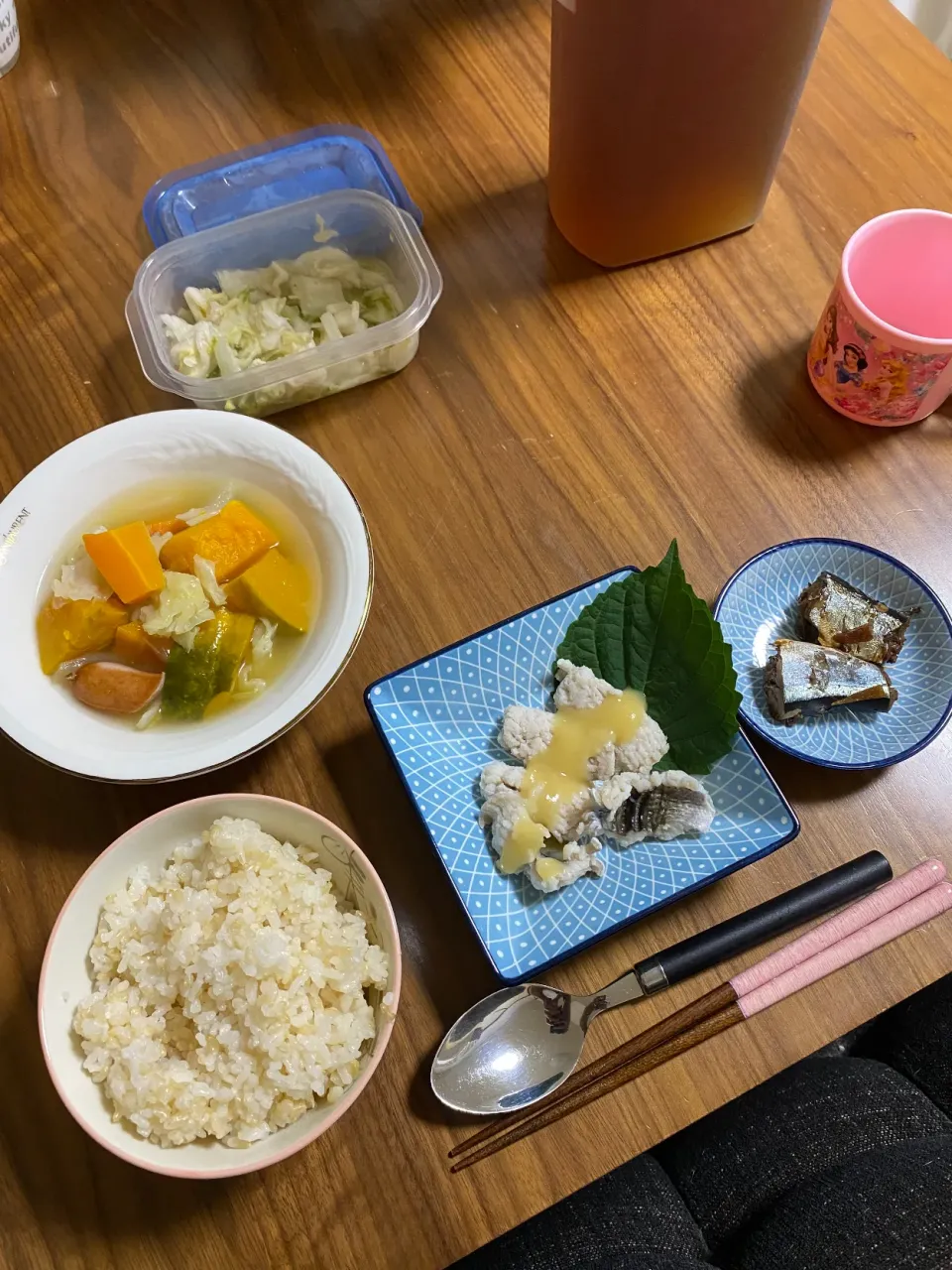 夜　ハモ酢味噌､秋刀魚煮付､ポトフ|みちくんさん