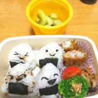 Snapdishの料理写真:ミニおにぎり弁当|goldenapple6783さん