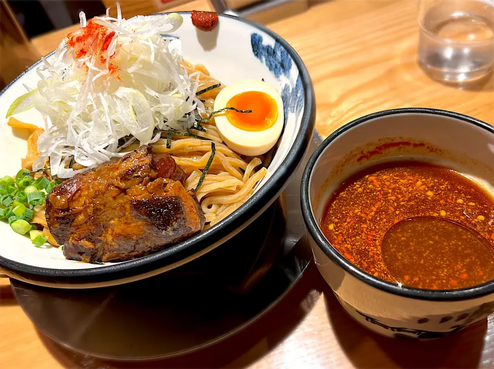 Snapdishの料理写真:辛紅つけ麺（辛1丁目 入山）🍜|toshi,I🍴さん