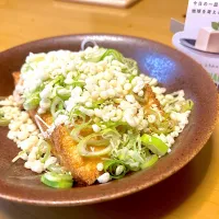 Snapdishの料理写真:天かすモリモリ揚げ出し豆腐|ともさん