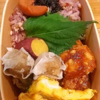 Snapdishの料理写真:今日の息子のお弁当🍉2024.8.31|くま子ʕ•ᴥ•ʔお弁当さん