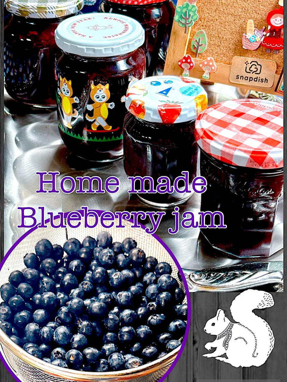 Snapdishの料理写真:2024/08/28 Home made blueberry jam|Blueberry🫐さん