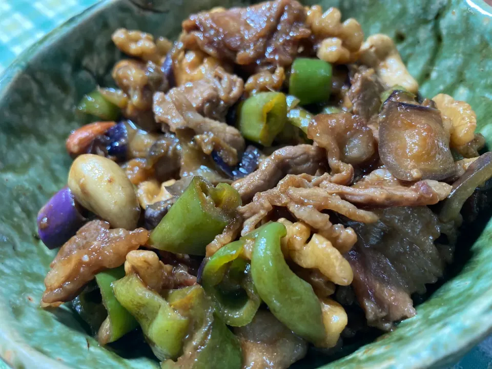 茄子と牛肉の味噌炒め|ここさん