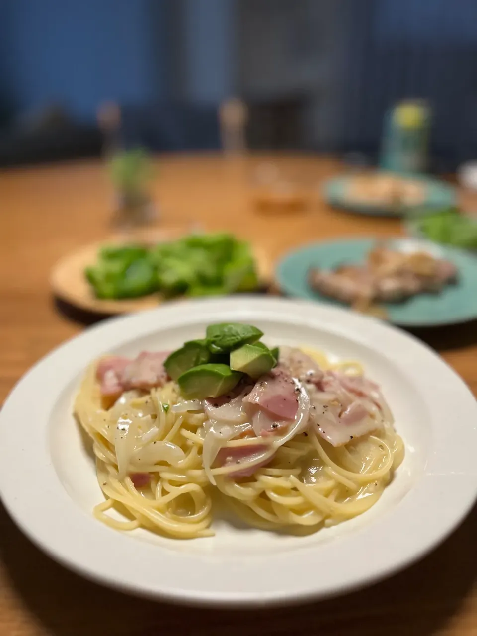 Snapdishの料理写真:9/1の夕食　カルボナーラ|yoneさん