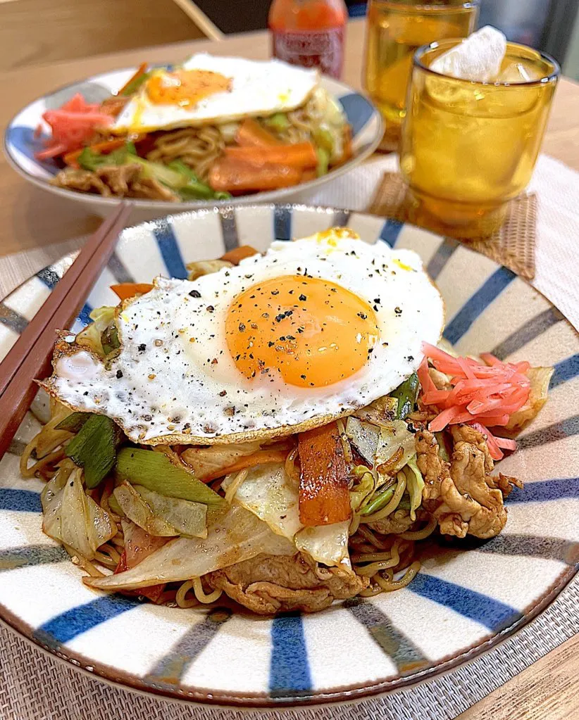 目玉焼き焼きそば！|ラゴさん。さん