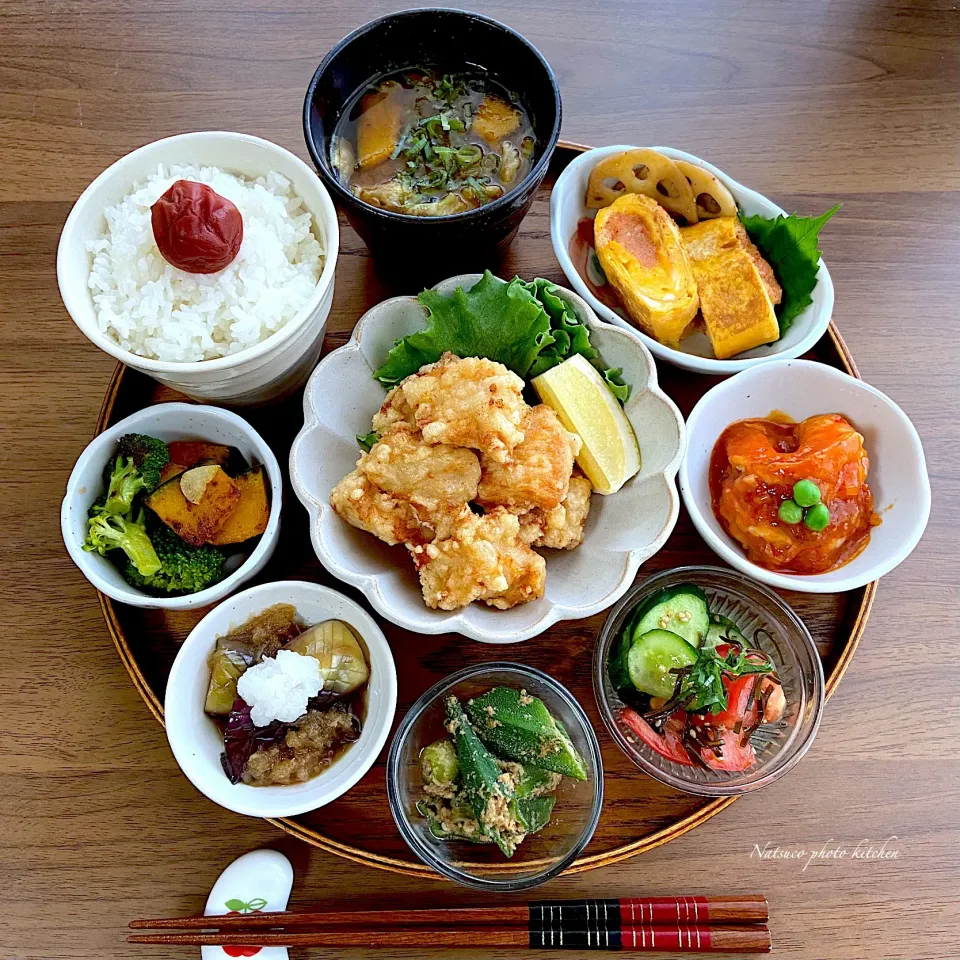 鶏塩唐揚げ定食😋|ナツ1224さん