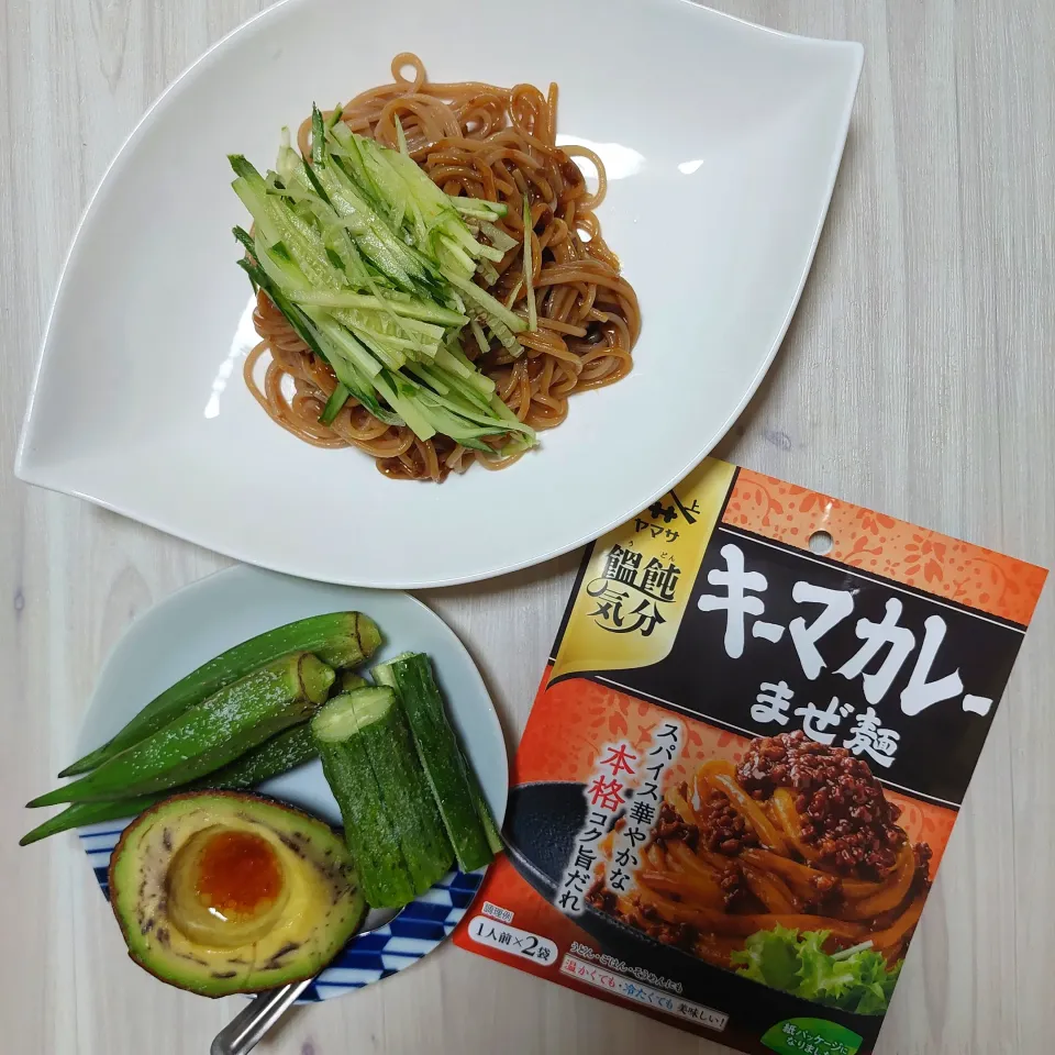 玄米パスタでキーマカレー混ぜ麺❇️|Maho Sanoさん