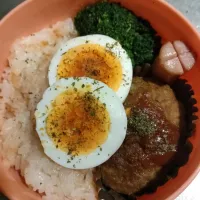 Snapdishの料理写真:今日は始業式 
ハンバーグ弁当 ！|アボカド🥑さん