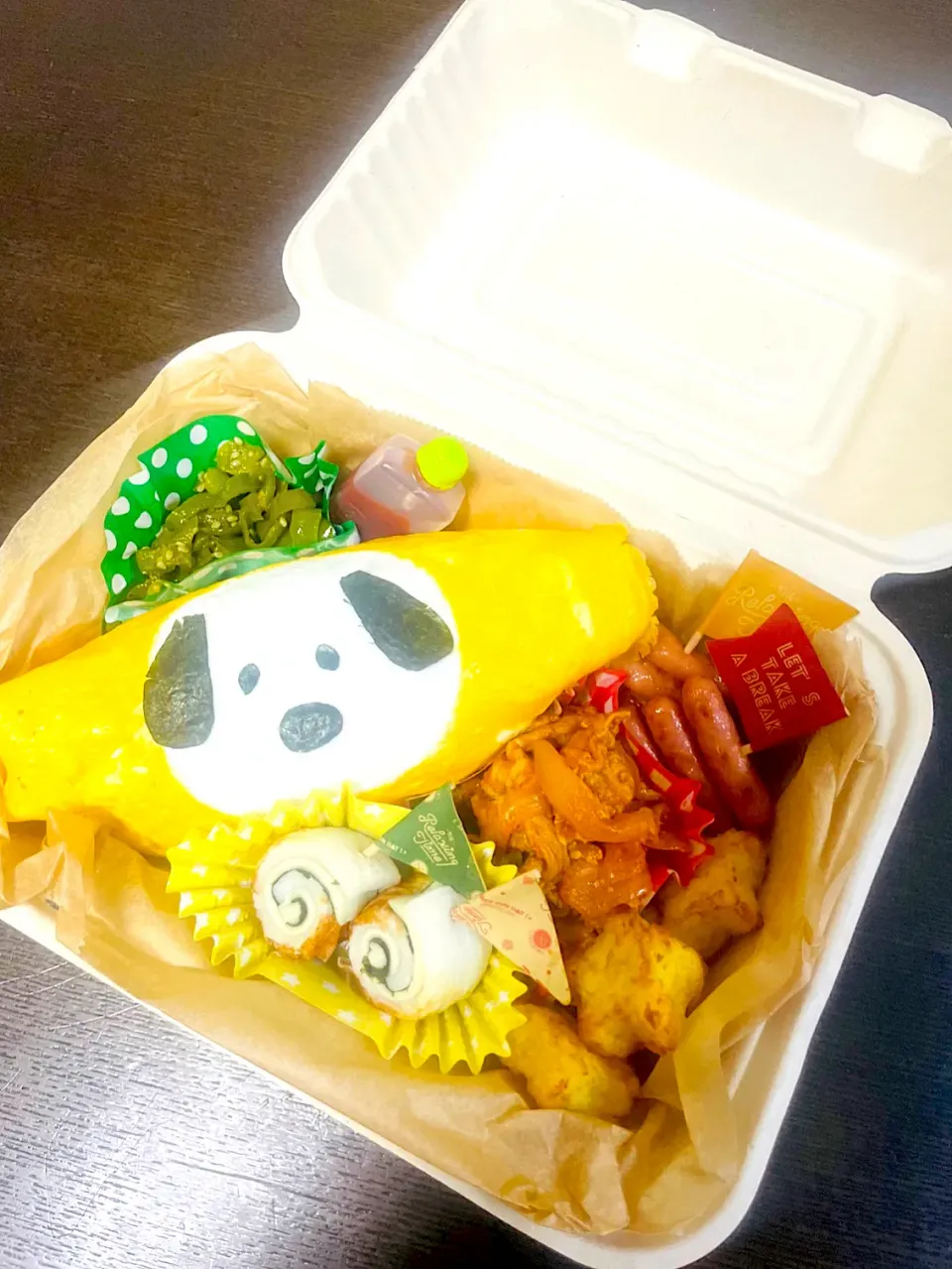 Snapdishの料理写真:オムライス弁当|mokamamaさん