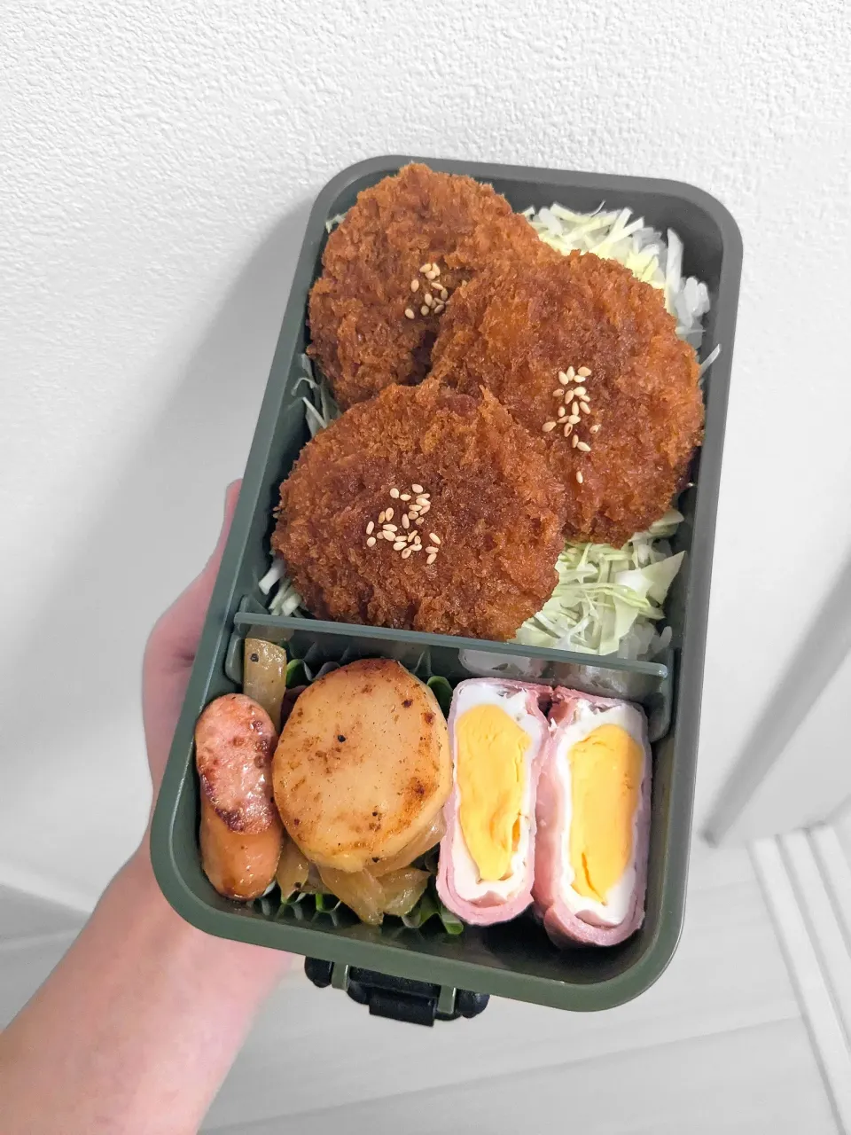 ソースカツ弁当🌷|きゅーさん