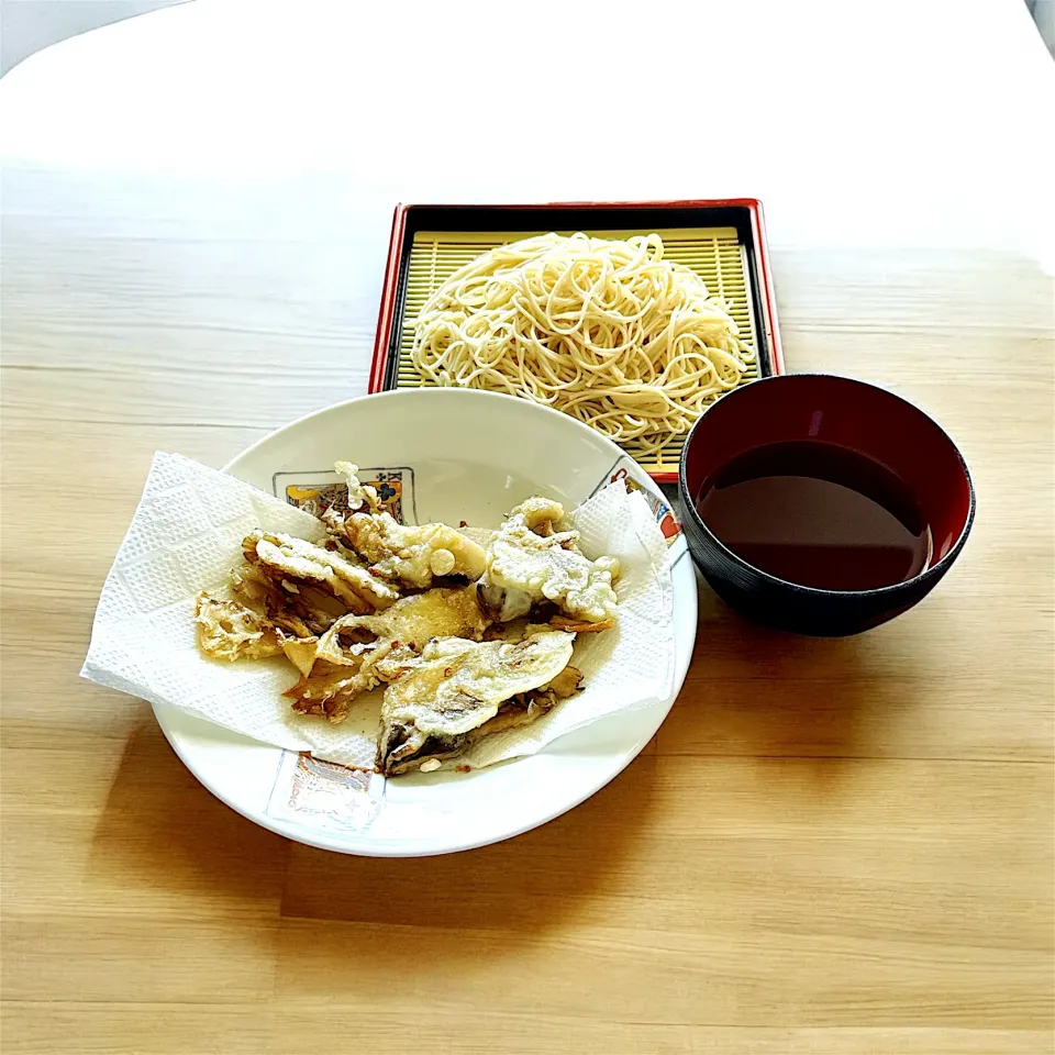 Snapdishの料理写真:舞茸天とそうめん|リンさん