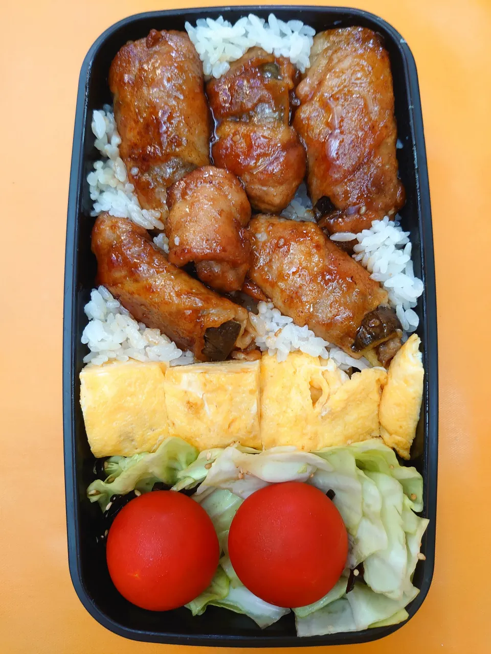 茄子の肉巻き弁当|to coさん