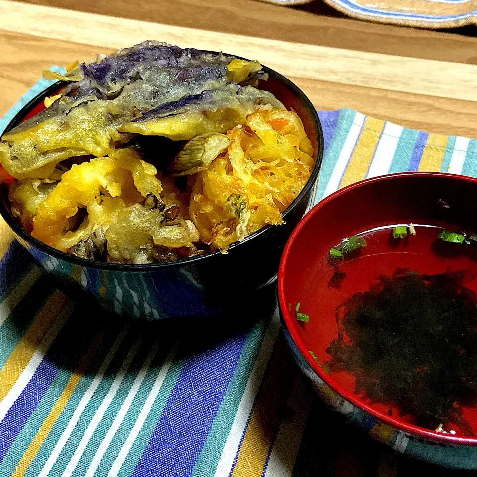 天丼でお夕飯|renharuruさん