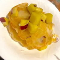 川越いもを使った🍠米粉のパンケーキ|こめこねこさん