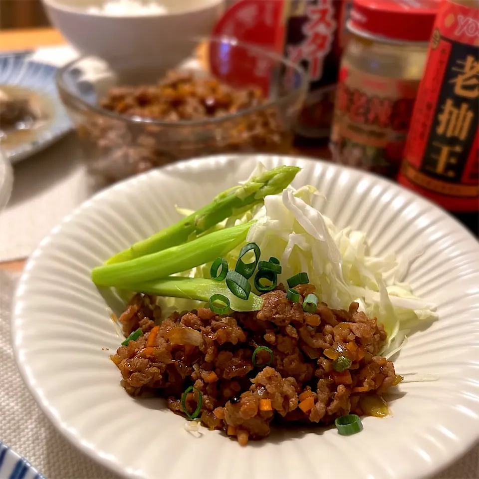 野菜を食べる中華肉味噌|むぎこさん