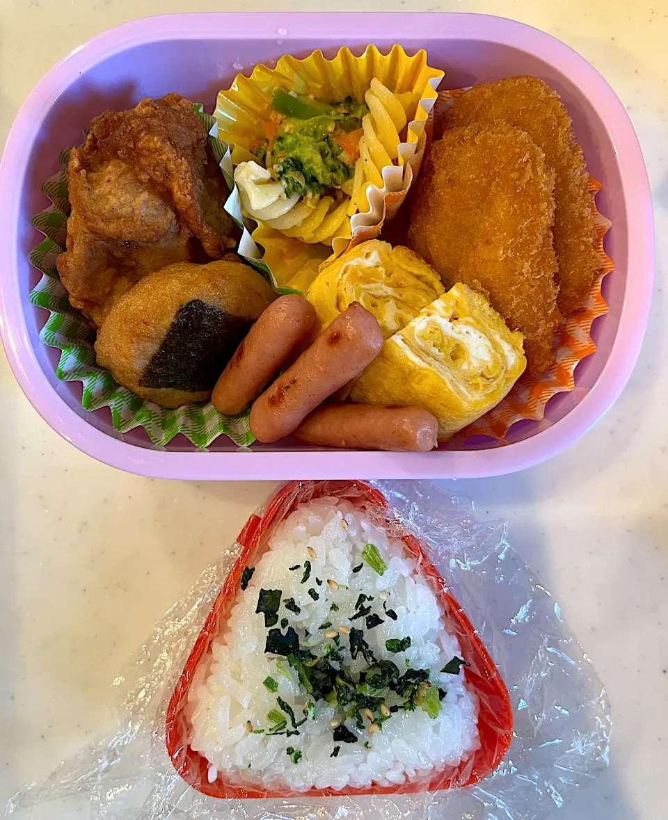 Snapdishの料理写真:次女の幼稚園預かり保育お弁当🍱|あっきーよさん