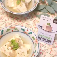 Snapdishの料理写真:くずし豆腐のハーブソルト風味|こよりさん