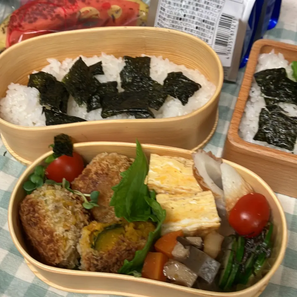 かぼちゃコロッケ弁当|たんぽぽさん