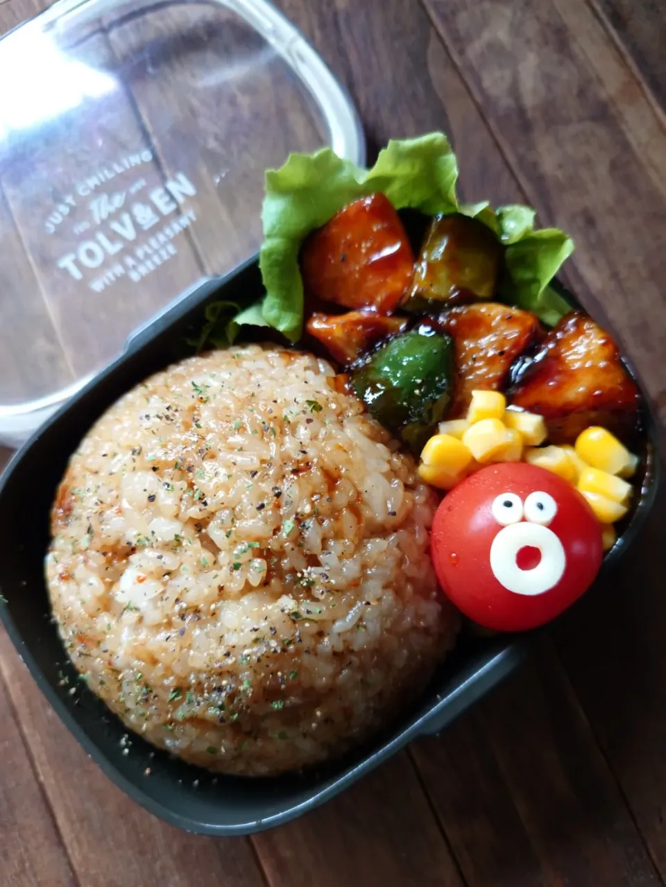 漢の…次女用🍱チャーハンと黒酢酢鶏の中華弁当|ᵏᵒᵘさん