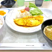 Snapdishの料理写真:健診後のオムレツご飯🍚|BOOさん