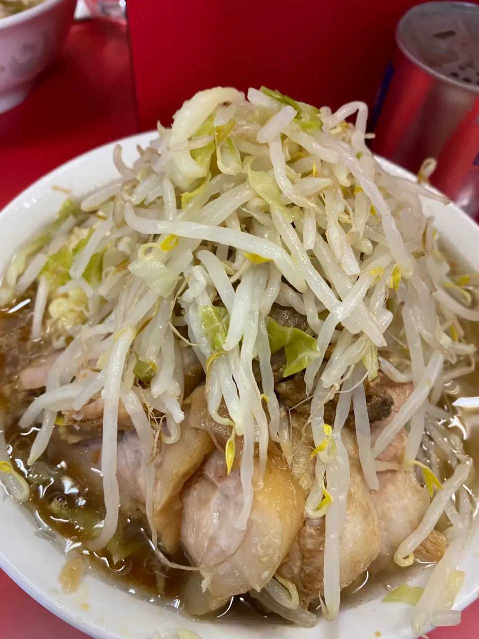 東京都港区三田　ラーメン二郎三田本店の二郎ラーメン小豚ニンニク増し|タカちゃんさん